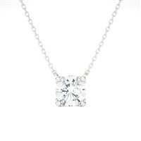 Collar Mujer in Oro blanco Diamante Lab Grown AMA-GI-101M-16-CT1.00